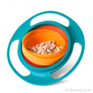 Ocaler Baby Kid Feeding Bowl Dishes Toy 360 Degree Rotate Non Spill Funny Creative UFO-Green - B074FXRH4D